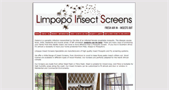 Desktop Screenshot of mosquitoscreens.co.za